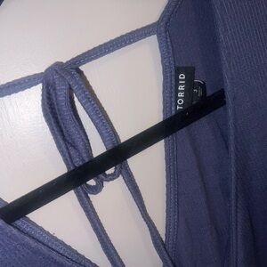 Torrid Navy Blue soft material mini dress